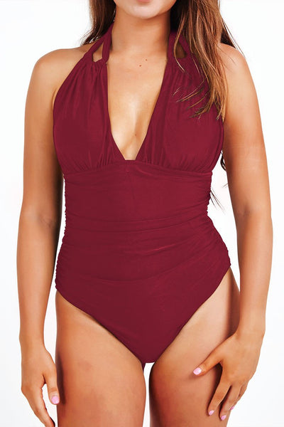 Keep Secrets Halter One-piece Swimsuit