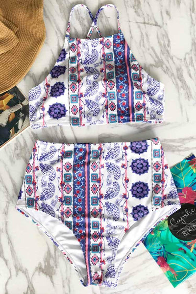 Dreamlike World Print Bikini Set