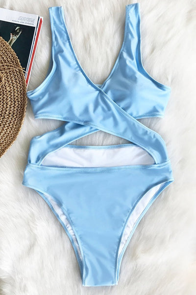 Ocean Planet Cross One-piece Swimsuit