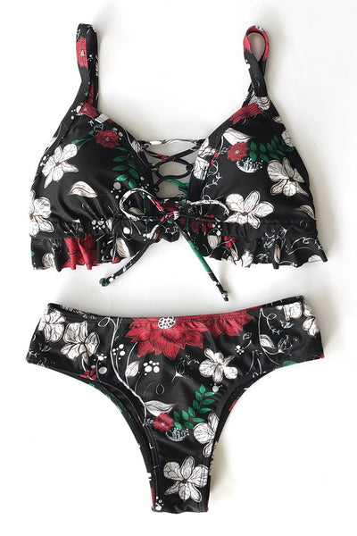 Midnight Magic Print Bikini Set