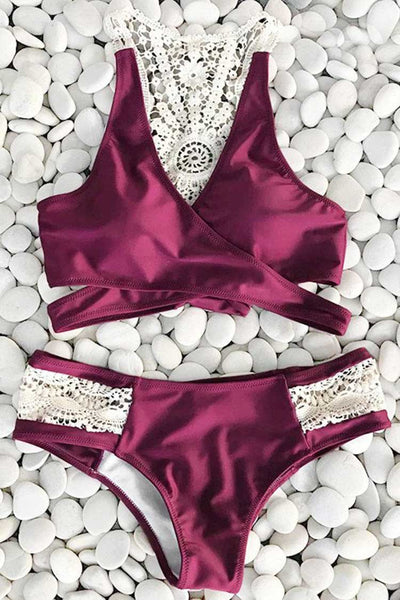 Dazzling Sunshine Crochet Bikini Set