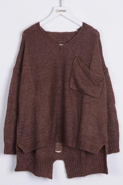 Make the Cut Irregular Casual Sweater