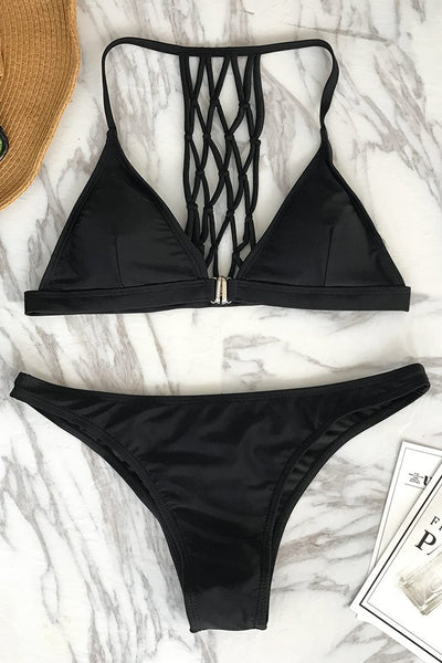 City Night Solid Bikini Set