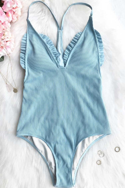 First Love Textured One-piece Swimsuit