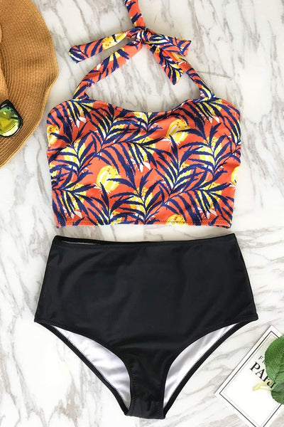 Twilight Time Print Bikini Set