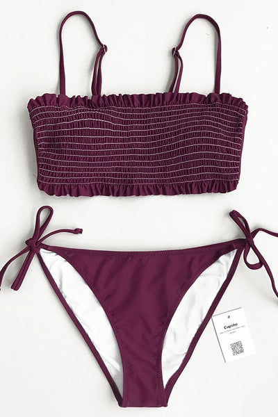 Violet Dream Solid Bikini Set