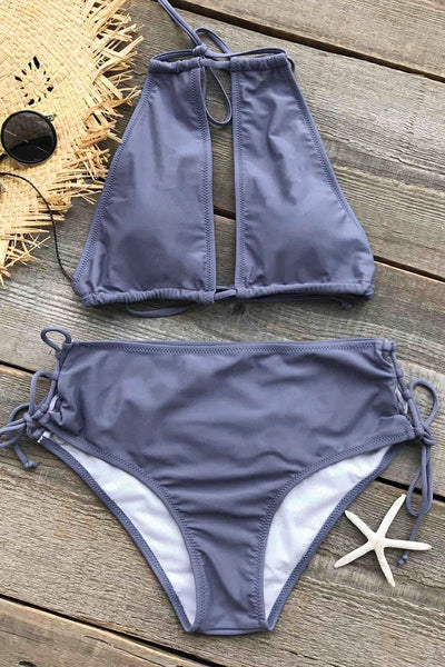 Cold Wind Halter Bikini Set