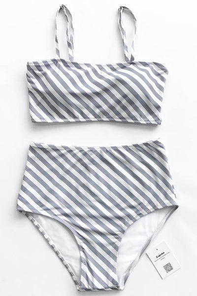 Blank Memory Stripe Bikini Set