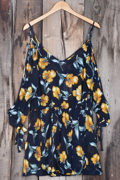 Flower Parade Print Romper