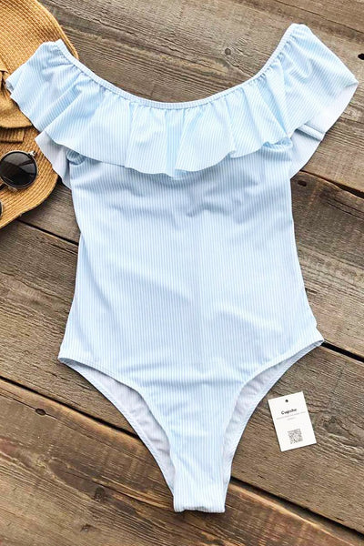 First Kiss Stripe One-piece Swimsuit