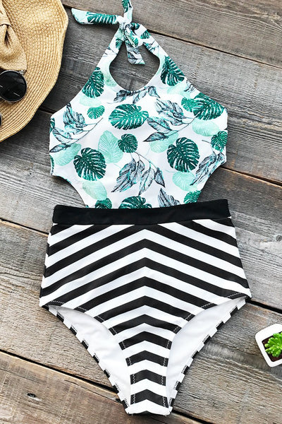 Sunny Summer Print One-piece Swimsuit