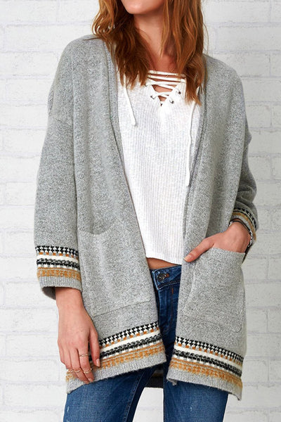 Ease the Day Ethnic Knitting Cardigan