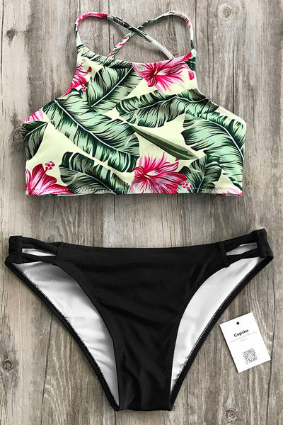 Flowered World Tank Bikini Set