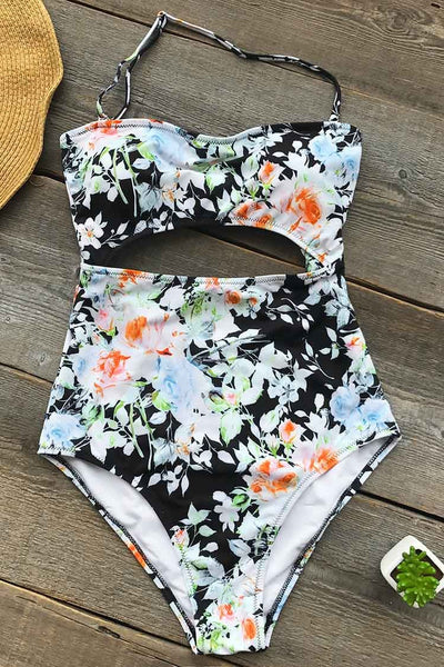 Tender Night Print One-piece Swimsuit