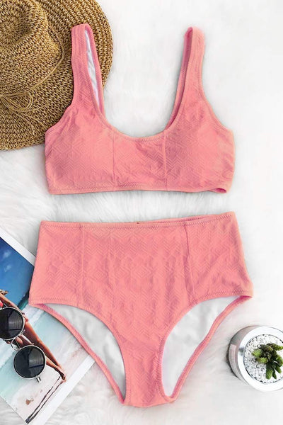 Pink Romance Tank Bikini Set