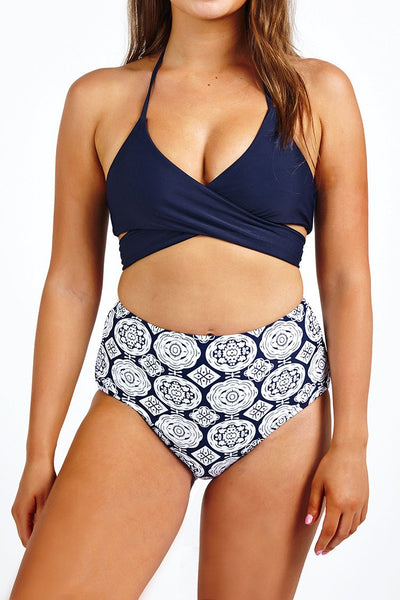 Point Me at the Sky Cross Bikini Set