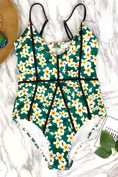 Young And Vigor Print One-piece Swimsuit