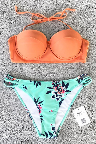 Shining Gloriously Print Bikini Set