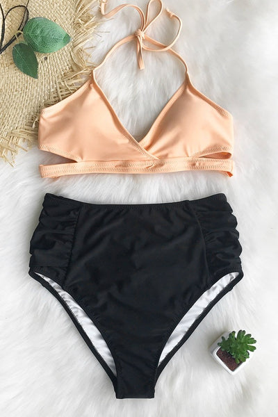 Mental Healing High-waisted Bikini Set