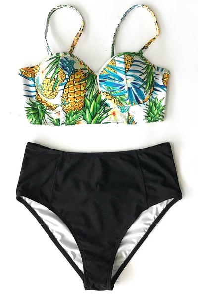 Island Getaway Print Bikini Set