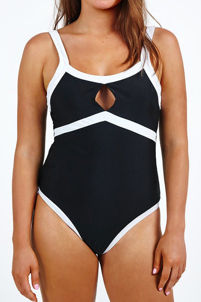 Ballet Dancer Cut-out One-piece Swimsuit