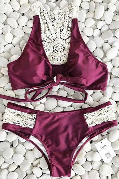 Dazzling Sunshine Crochet Bikini Set