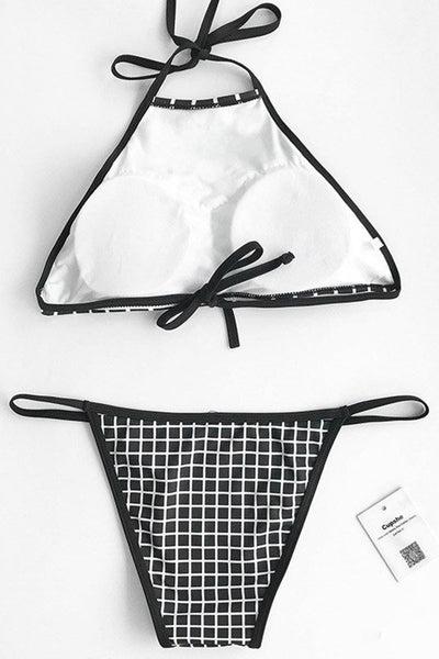 Hello Mosaic Halter Bikini Set