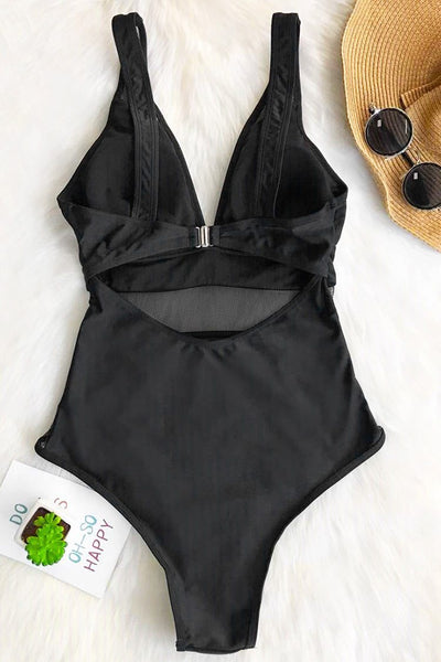 Sexy Lady Mesh One-piece Swimsuit