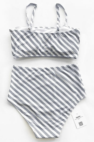 Blank Memory Stripe Bikini Set