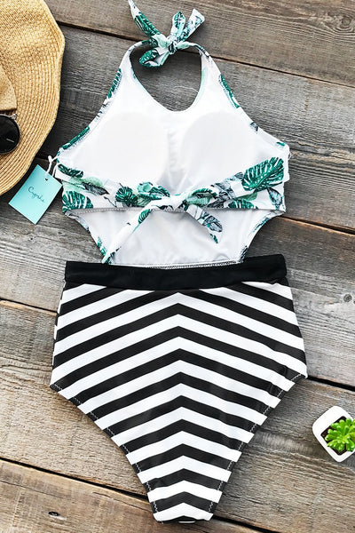 Sunny Summer Print One-piece Swimsuit