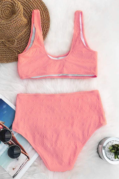 Pink Romance Tank Bikini Set