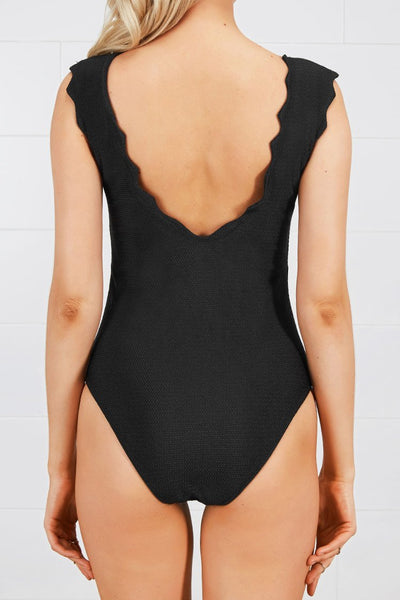 Black Crystal One-piece Swimsuit