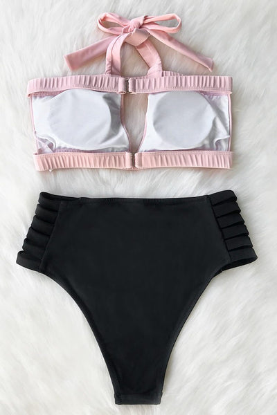 Damsel Heart Halter Bikini Set