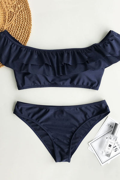 Out Of The Ordinary Solid Bikini Set