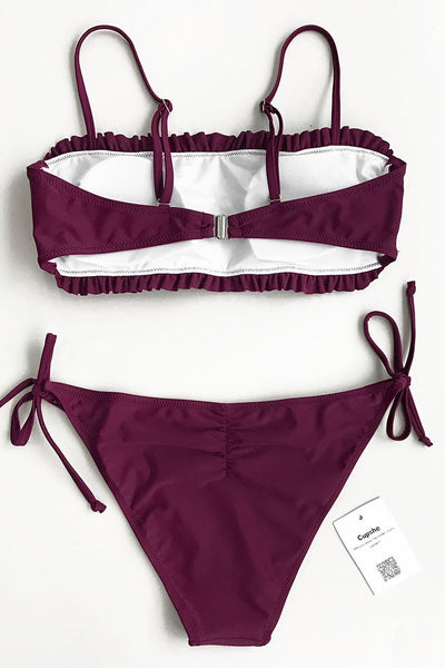 Violet Dream Solid Bikini Set