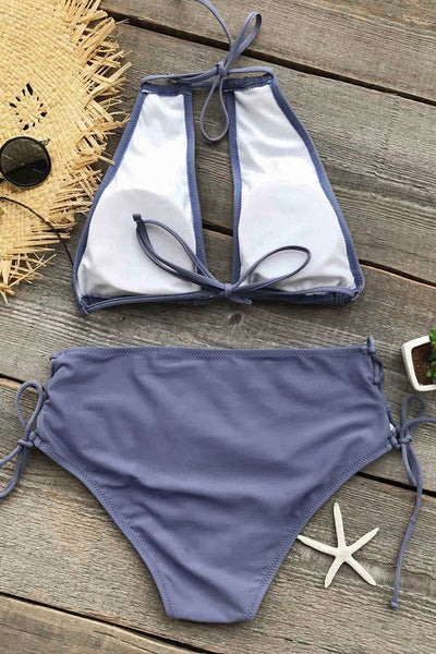 Cold Wind Halter Bikini Set