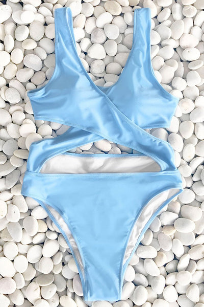 Ocean Planet Cross One-piece Swimsuit