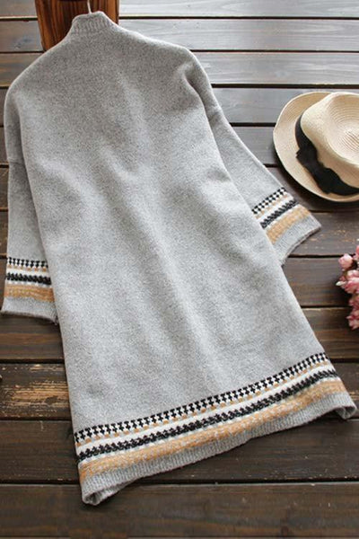 Ease the Day Ethnic Knitting Cardigan