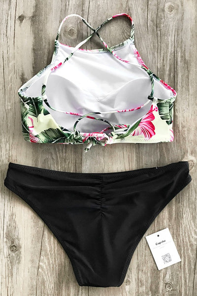 Flowered World Tank Bikini Set