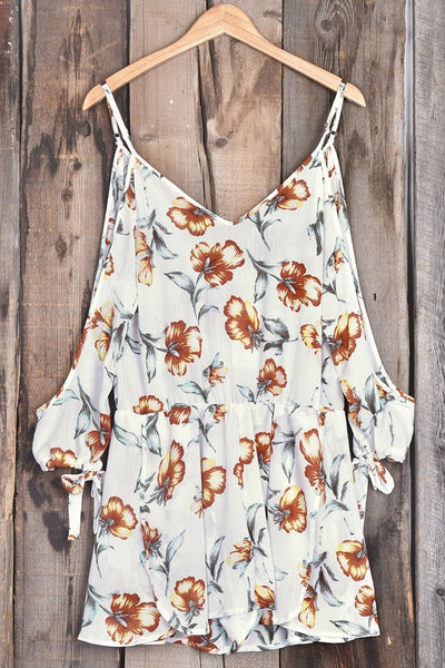 Flower Parade Print Romper