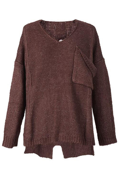 Make the Cut Irregular Casual Sweater