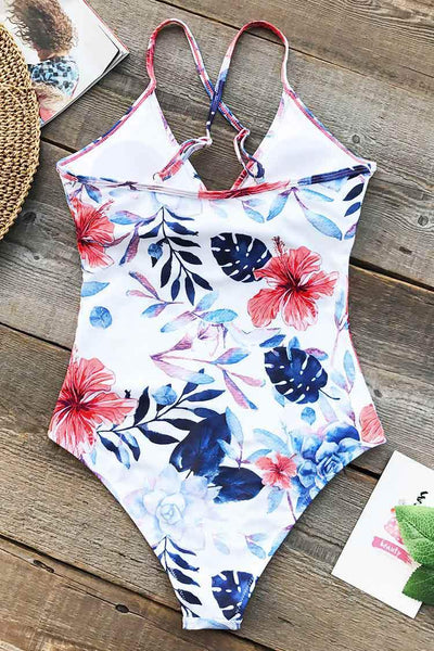 Cloudy Sphere Print One-piece Swimsuit