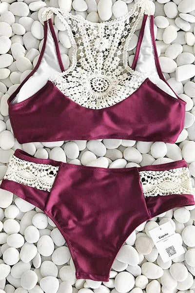 Dazzling Sunshine Crochet Bikini Set