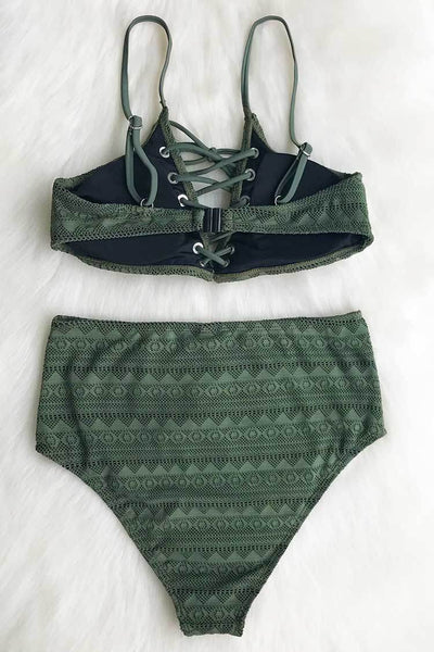 Perfect Emerald Lace Bikini Set