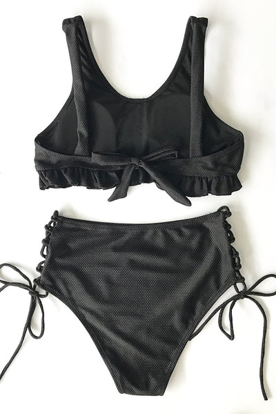 Butterfly Knot Solid Bikini Set