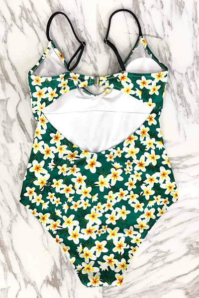 Young And Vigor Print One-piece Swimsuit