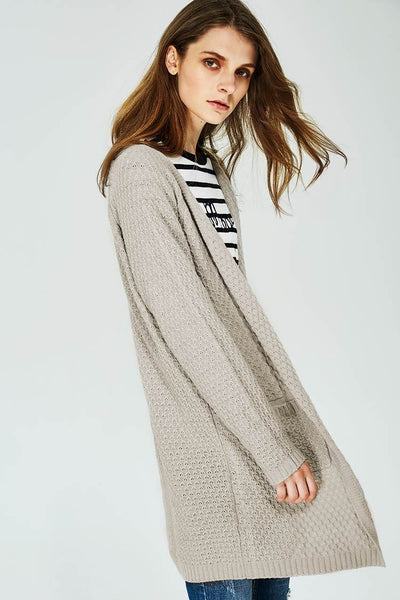 Keep Warm Solid Cardigan