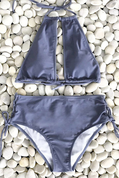 Cold Wind Halter Bikini Set