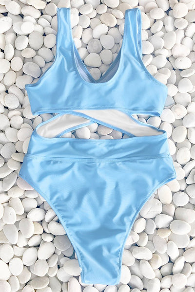 Ocean Planet Cross One-piece Swimsuit