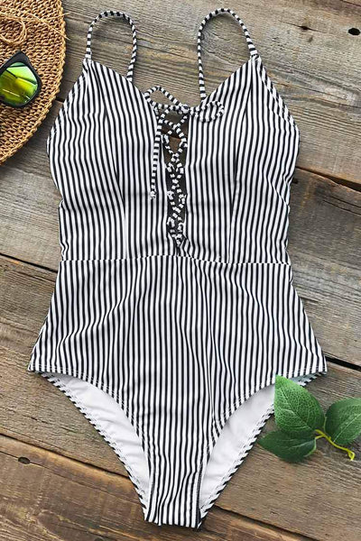 True Joy Stripe One-piece Swimsuit